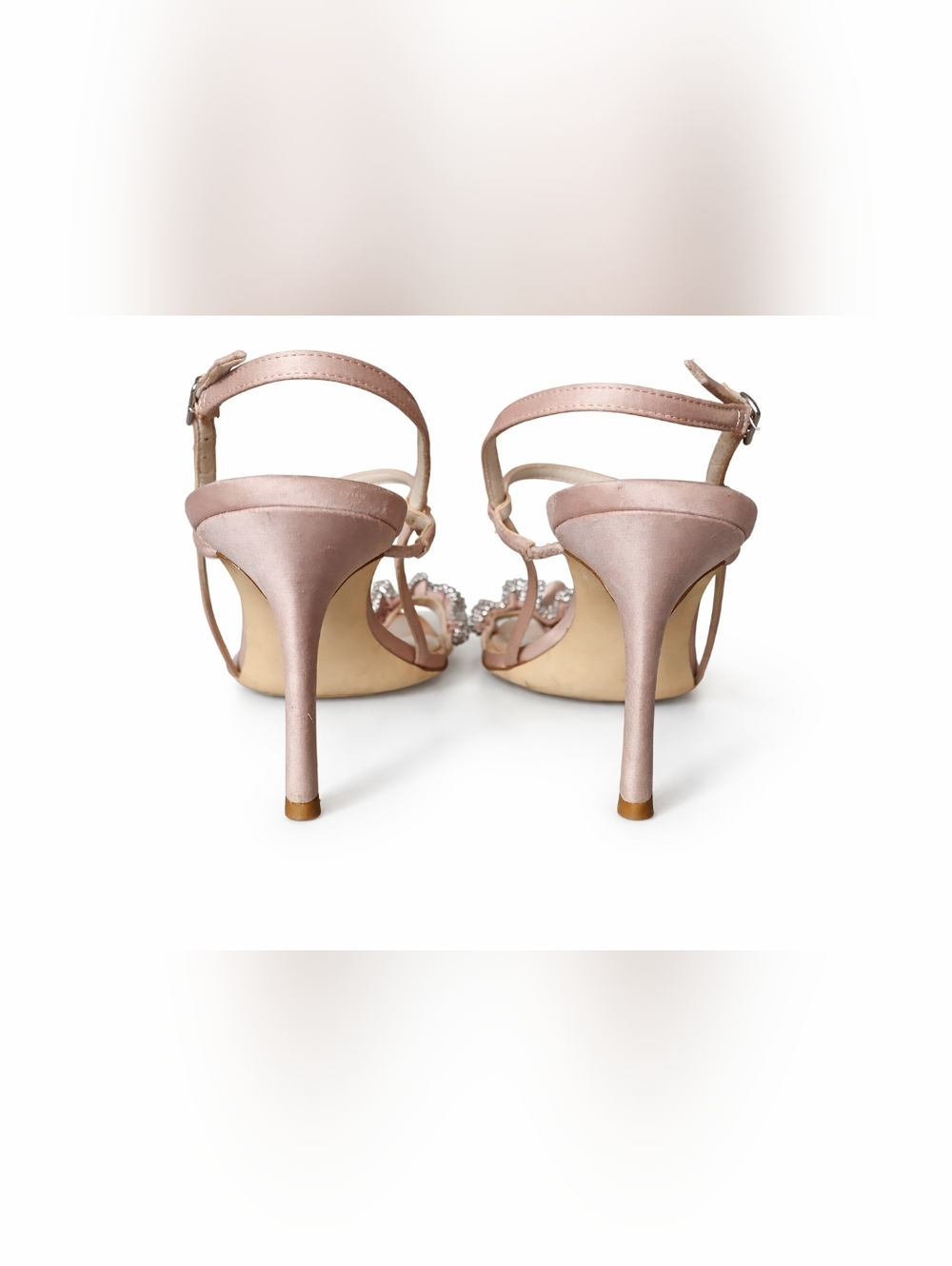 Charles & Keith Gem-Embellished Satin Stilettos - Picture 3 of 5
